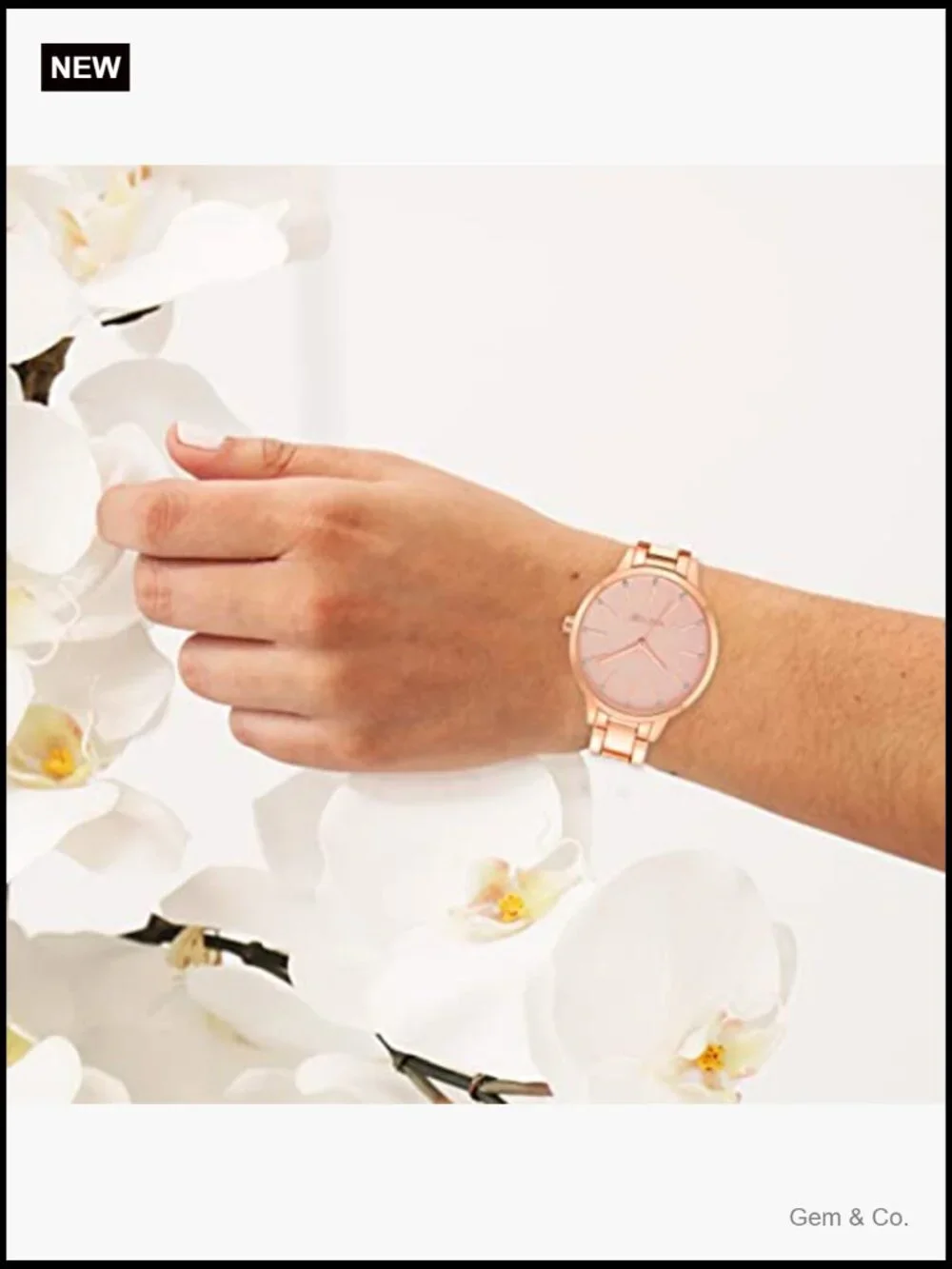Crystal Accented Bracelet Watch with Japanese Quartz Movement